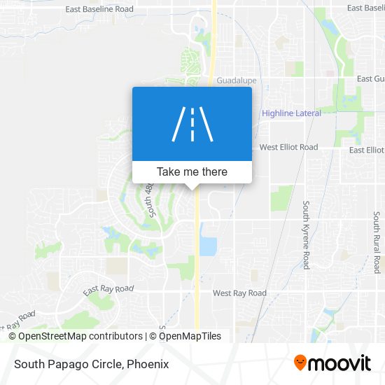 South Papago Circle map