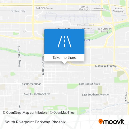 Mapa de South Riverpoint Parkway