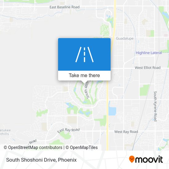 South Shoshoni Drive map