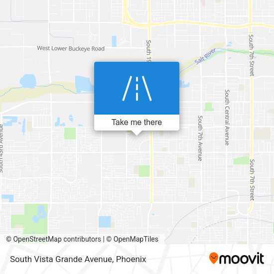 South Vista Grande Avenue map