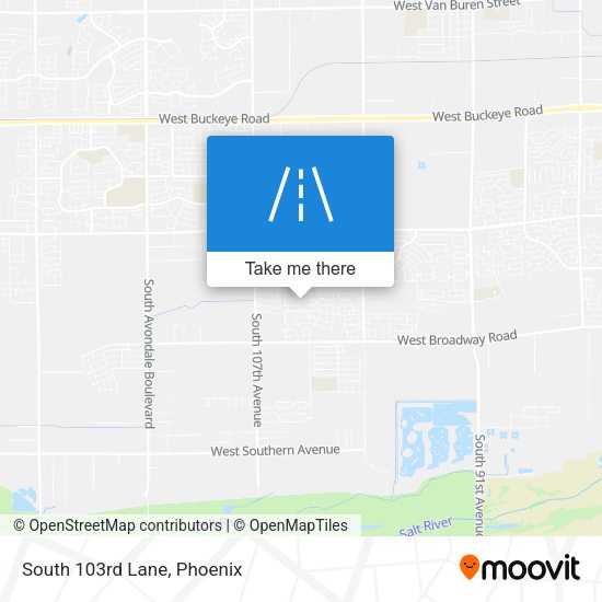 Mapa de South 103rd Lane