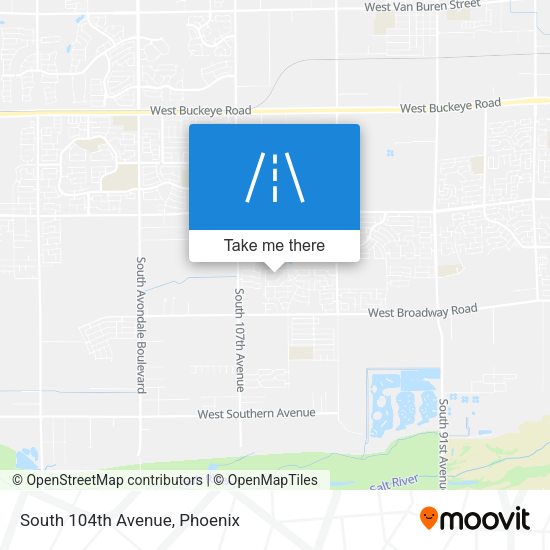 Mapa de South 104th Avenue