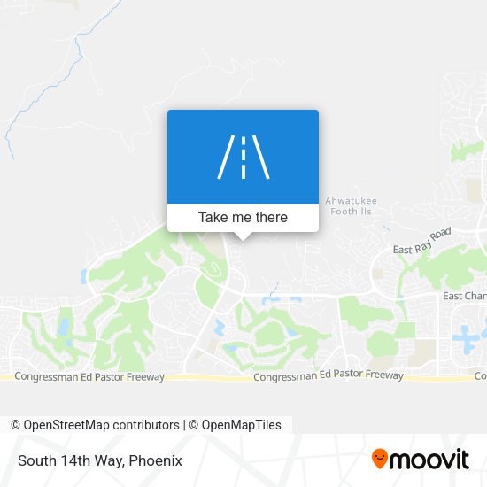 Mapa de South 14th Way