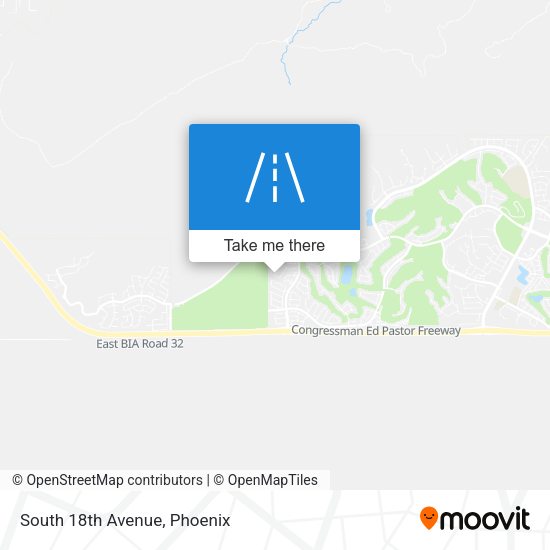 Mapa de South 18th Avenue