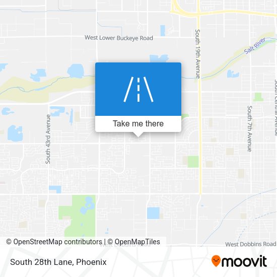 Mapa de South 28th Lane