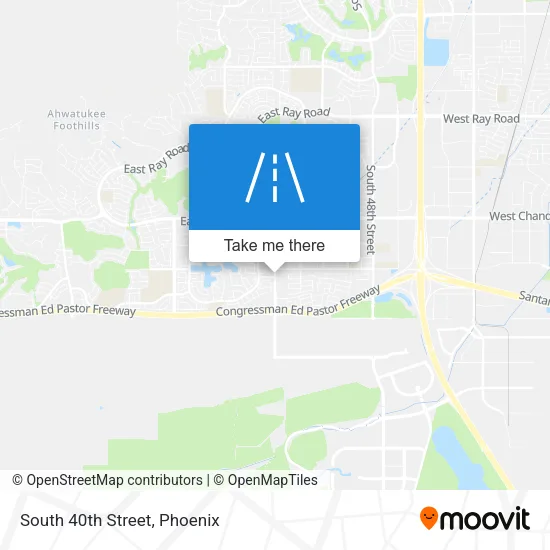 Mapa de South 40th Street