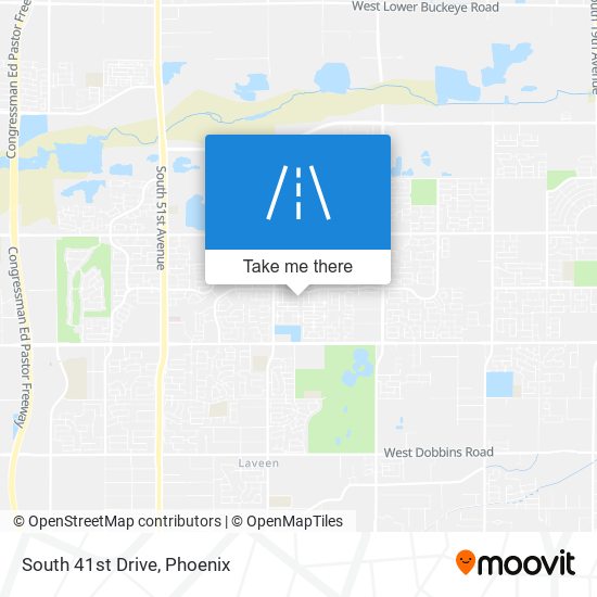 South 41st Drive map