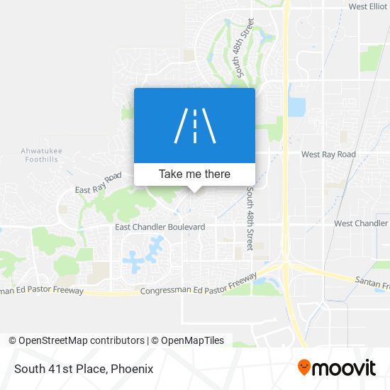 South 41st Place map