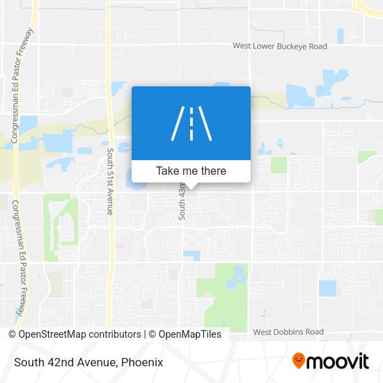 Mapa de South 42nd Avenue