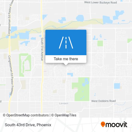 Mapa de South 43rd Drive