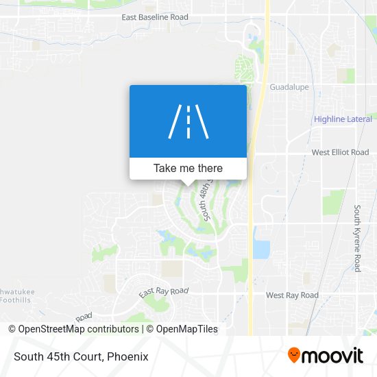 Mapa de South 45th Court