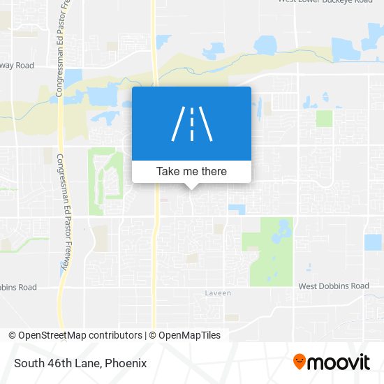 South 46th Lane map