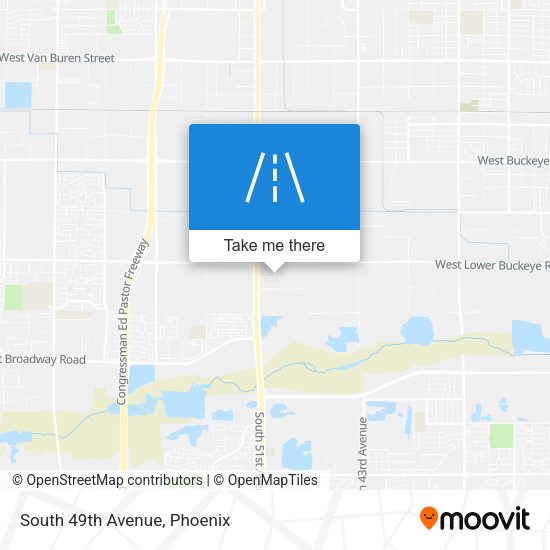 Mapa de South 49th Avenue