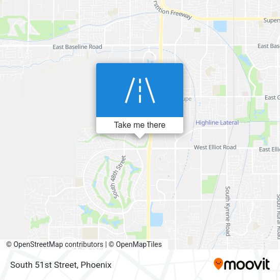 South 51st Street map