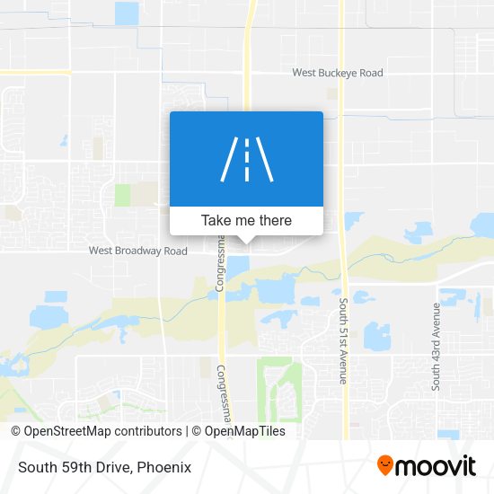 Mapa de South 59th Drive