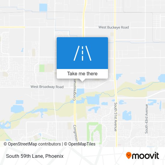 South 59th Lane map