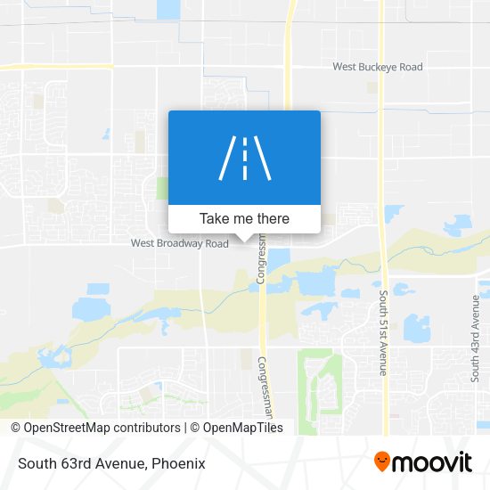 Mapa de South 63rd Avenue
