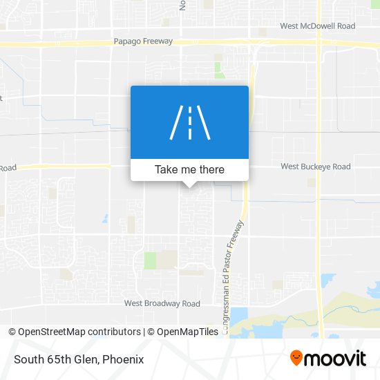 South 65th Glen map