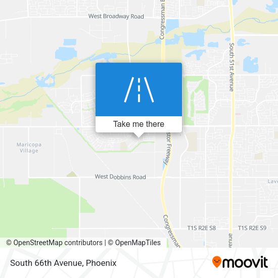 Mapa de South 66th Avenue