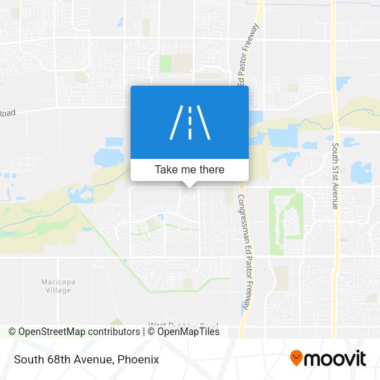 Mapa de South 68th Avenue