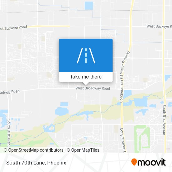 Mapa de South 70th Lane