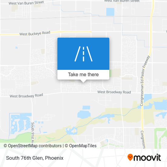 Mapa de South 76th Glen