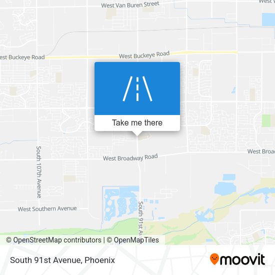 Mapa de South 91st Avenue