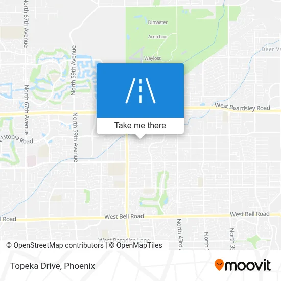 Topeka Drive map