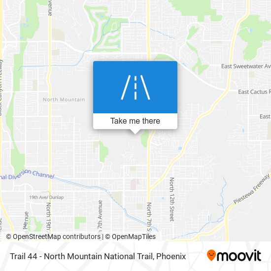 Trail 44 - North Mountain National Trail map