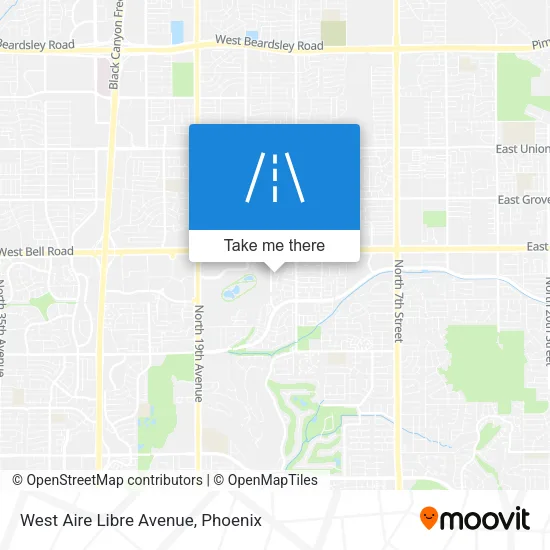 West Aire Libre Avenue map