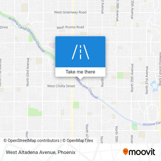 West Altadena Avenue map