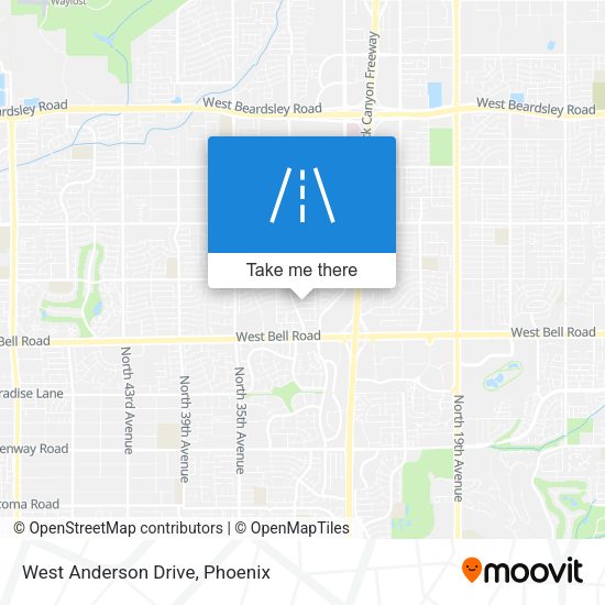 West Anderson Drive map