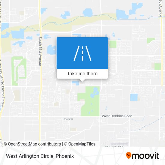 West Arlington Circle map