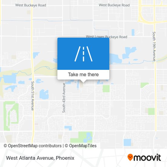 Mapa de West Atlanta Avenue
