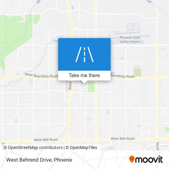 West Behrend Drive map