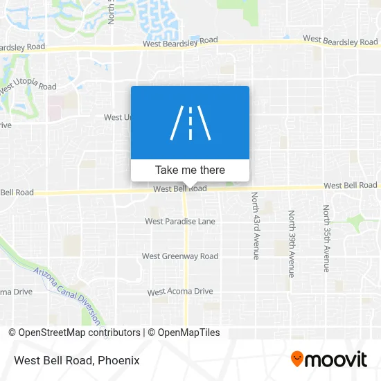 West Bell Road map