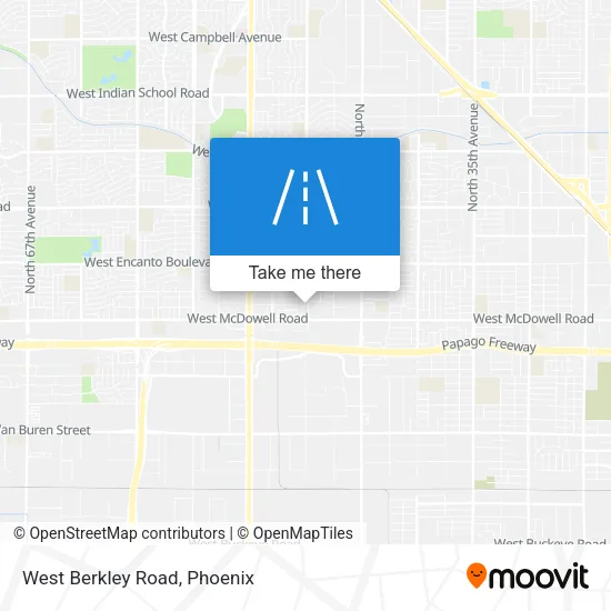 West Berkley Road map