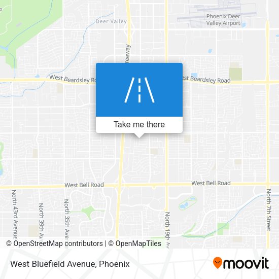 Mapa de West Bluefield Avenue