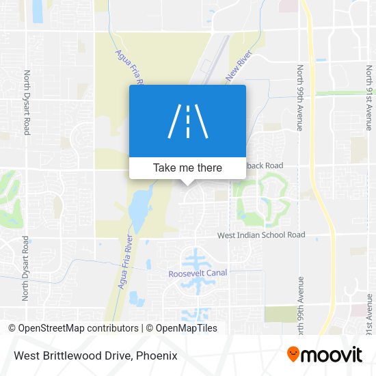 West Brittlewood Drive map