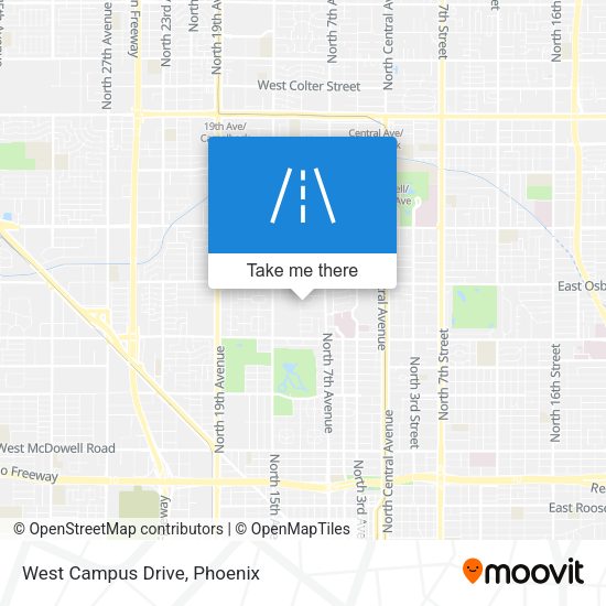 West Campus Drive map