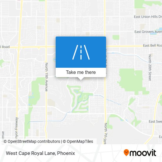 West Cape Royal Lane map