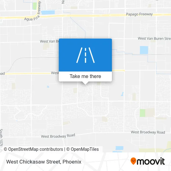 West Chickasaw Street map