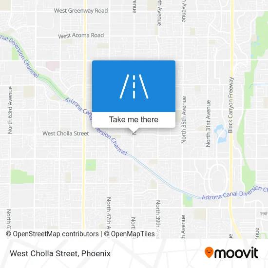 West Cholla Street map