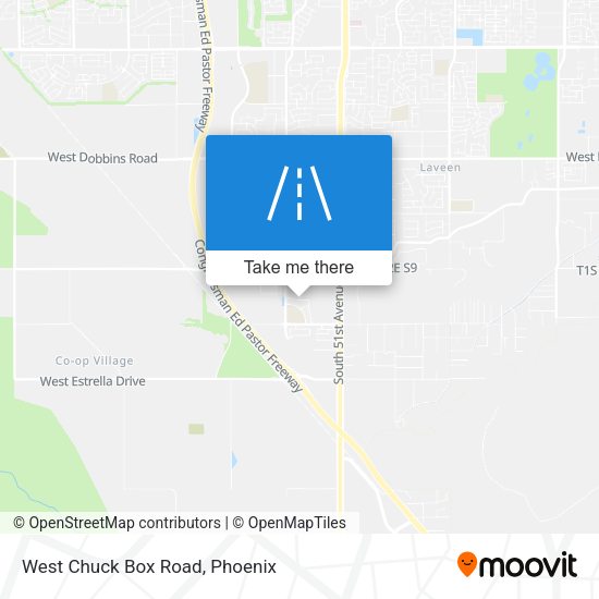 Mapa de West Chuck Box Road