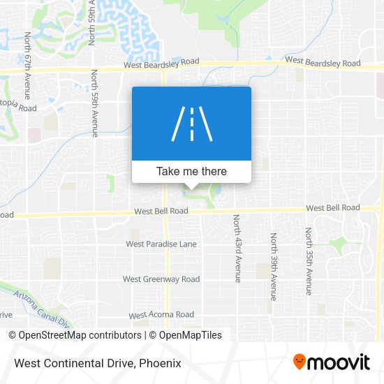 Mapa de West Continental Drive
