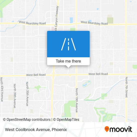 Mapa de West Coolbrook Avenue