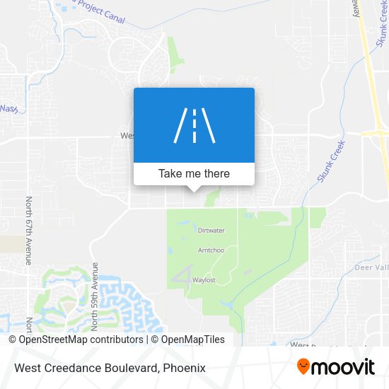 West Creedance Boulevard map