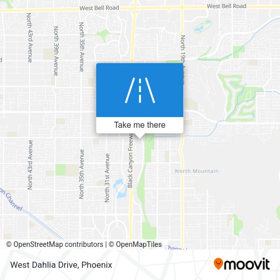 Mapa de West Dahlia Drive