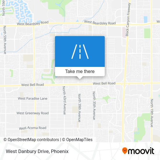 Mapa de West Danbury Drive