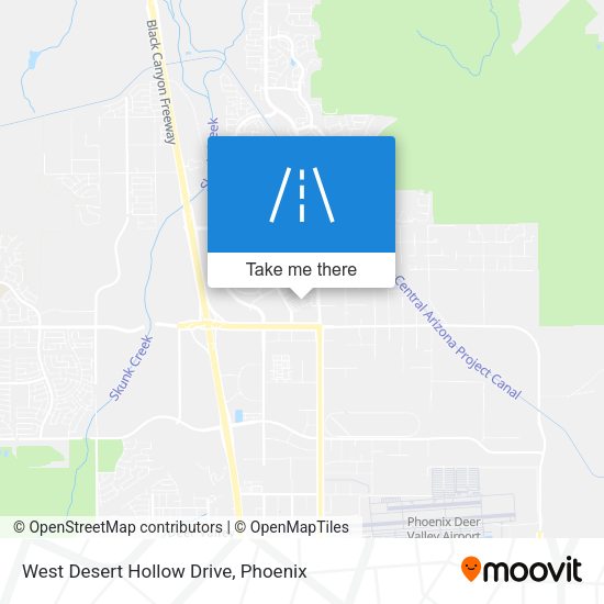 West Desert Hollow Drive map